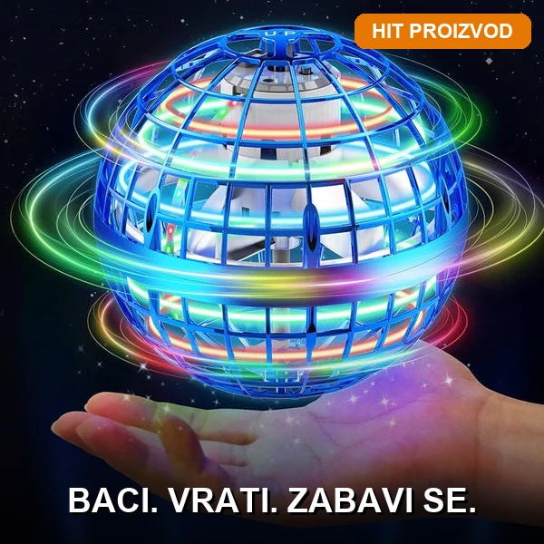 Svetleća Leteća Lopta sa LED Efektima — Bumerang Igračka na USB Punjenje
