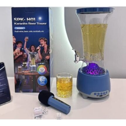Točilica Bluetooth Zvučnik sa Mikrofonom, LED Svetlima i Karaoke Funkcijom