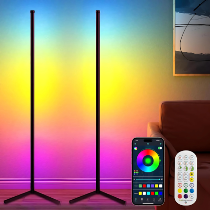 Ugaona RGB Lampa sa 16 Miliona Boja i Bluetooth Kontrolom - slika 2