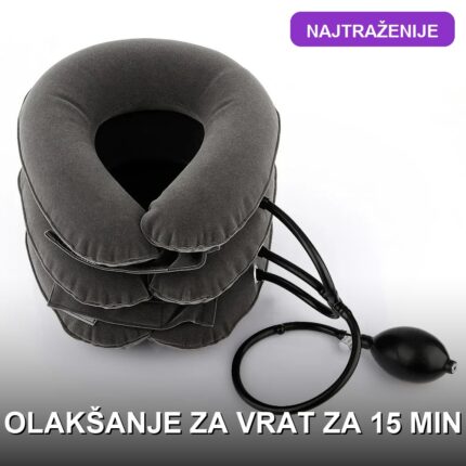 Vazdušni Jastuk za Istezanje Vrata — Cervikalna Trakcija za Ublažavanje Bola