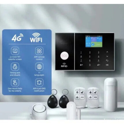 Smart WiFi GSM Alarm sa SIM Karticom i Rezervnom Baterijom – Pametni Kućni Alarmni Sistem - slika 2