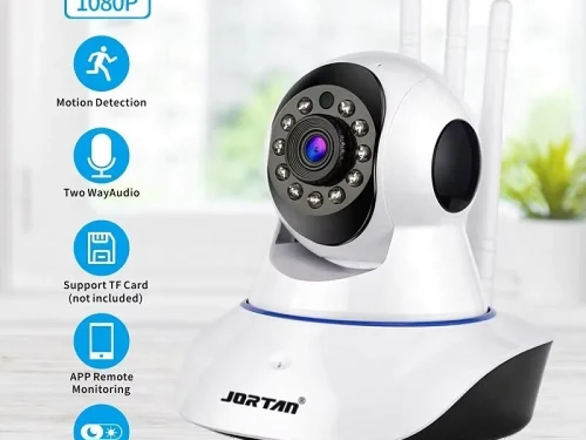 WiFi Kamera sa Rotirajućom Glavom i Tri Antene – Full HD 1080p za Unutrašnji Nadzor - slika 2