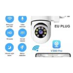WiFi Kamera sa Utičnicom za Struju HD 8MP PTZ – Rotirajuća, Noćno Snimanje, V380 Pro - slika 3