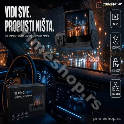 Auto kamera sa 3 kamere DVR za auto 3u1