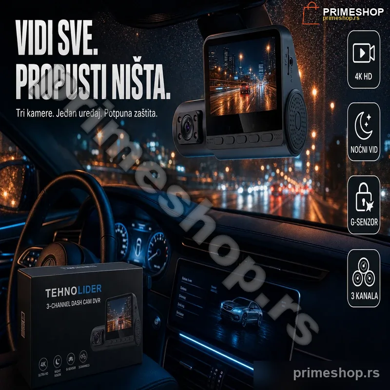 115168-primeshop Auto kamera sa 3 kamere DVR za auto 3u1
