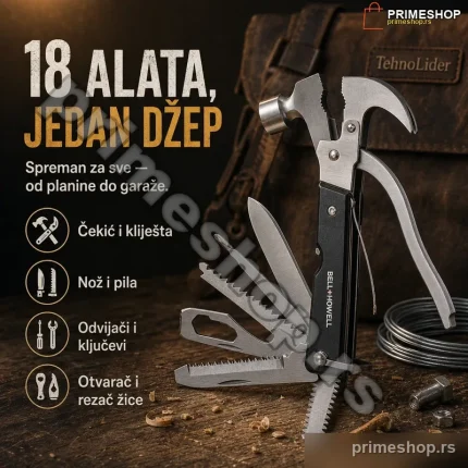 TacTool Džepni alat 18 u 1