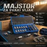 34-Delni Komplet Toreks Ključeva – Muški, Ženski i Bit Toreksi sa Adapterom