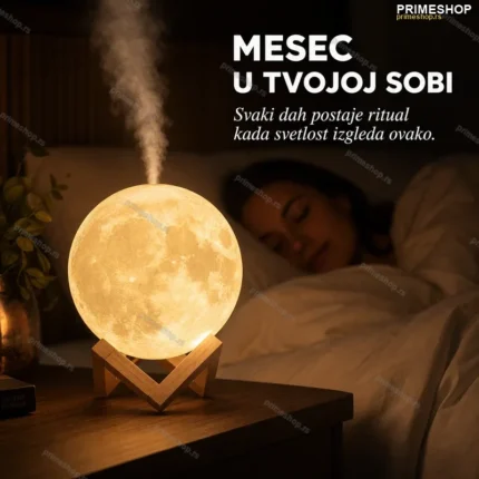 3D Mesec Lampa Aroma Difuzer sa Aromaterapijom 880ml