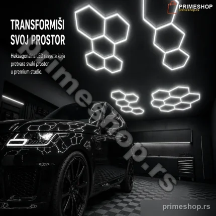Profesionalna heksagonalna LED rasveta-Plafonska Rasveta za Auto Detailing