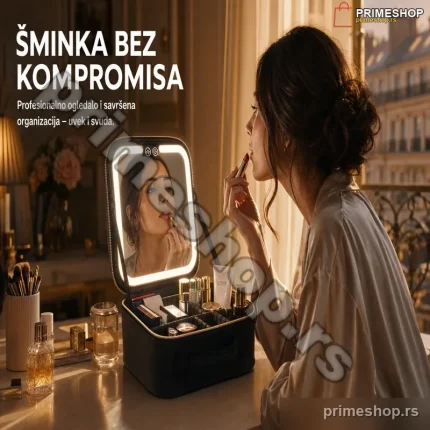 LED Kozmetička Torba sa Ogledalom
