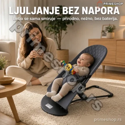 LullyBebe Ergonomska Njihalica za Bebe 0-24 Meseca — Bez Baterija