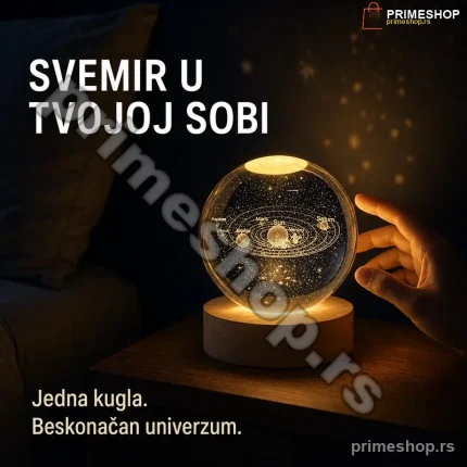 LED Sfera Lumaball — Kristalna Kugla sa Projekcijom Svemira