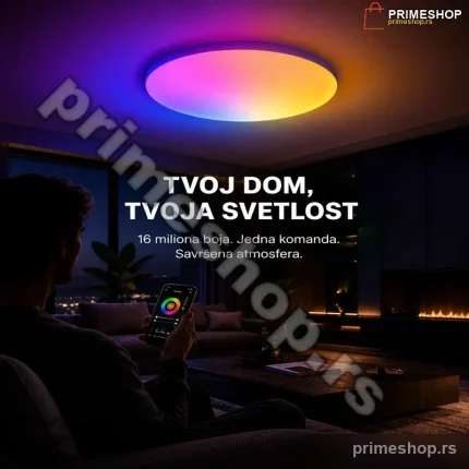 Pametna LED Plafonjera sa WiFi upravljanjem i 16 miliona boja