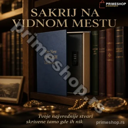SecretBook™ – Skriveni sef u obliku knjige za novac, nakit i dokumente