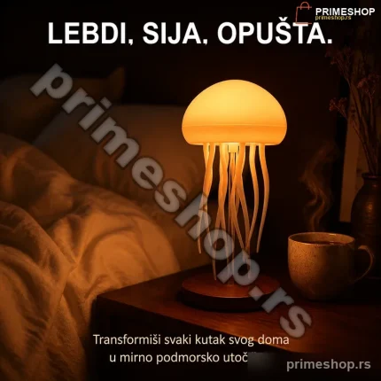 Meduza Lampa sa LED Ambijentalnim Osvetljenjem i Efektom Plutanja