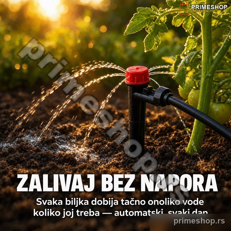 83078-primeshop Sistem za navodnjavanje kap po kap - 10 metara sa kompletnim priborom