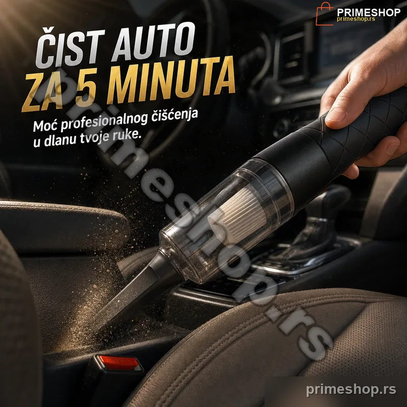 83915-primeshop Jak usisivač za auto — kompaktan ručni usisivač za unutrašnjost vozila
