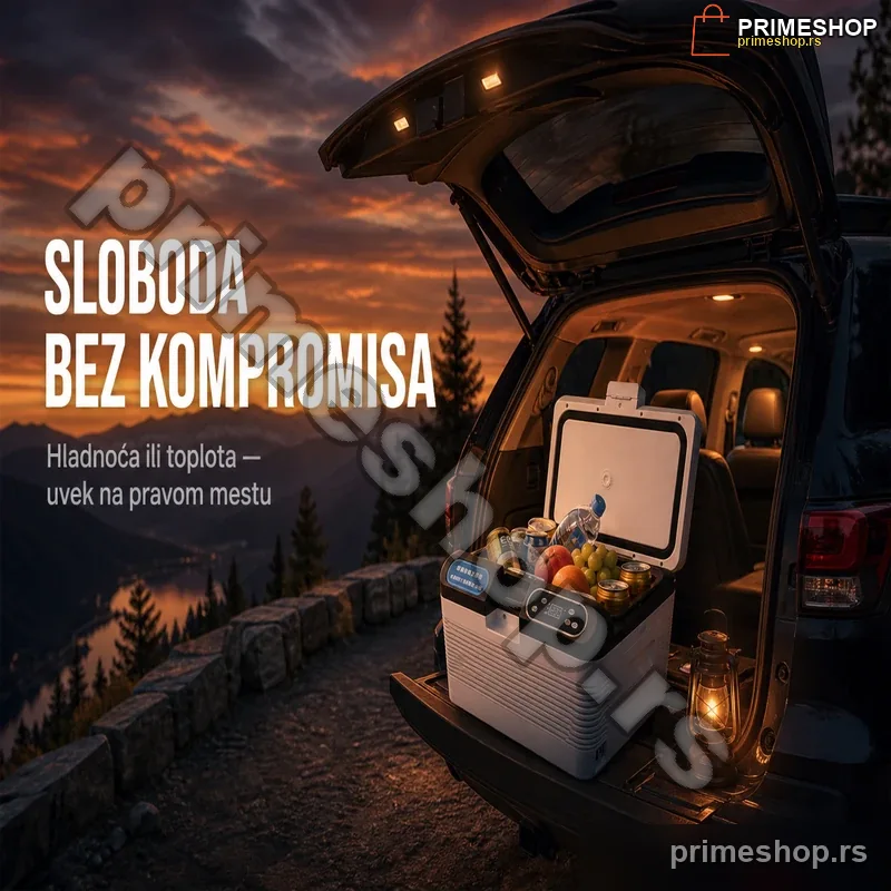 87198-primeshop Prenosivi Auto Frižider 12L – Hlađenje i Grejanje 12V/220V