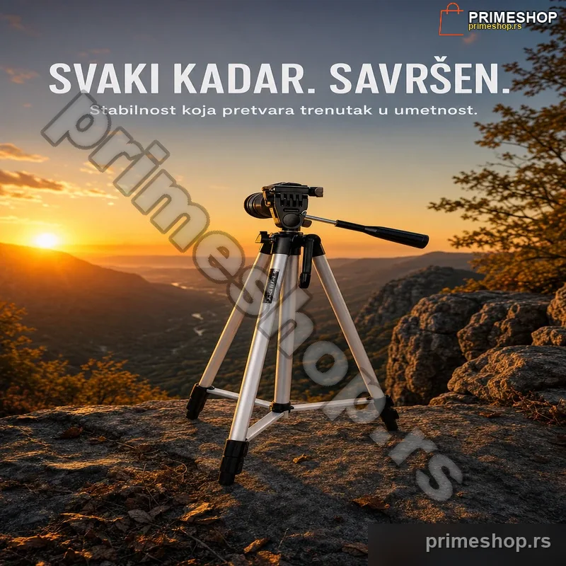 87953-primeshop Stativ Tripod 330A 1.5m — Držač za Mobilni i Foto Aparat