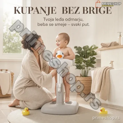Stalak za Kupanje Beba – Ergonomski Držač za Kadicu sa Podesivom Visinom