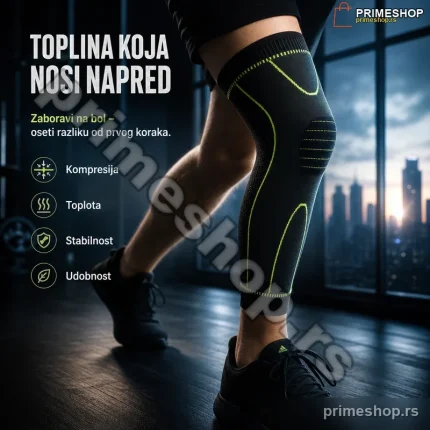 Termo-Kompresiona Navlaka za Koleno i Celu Nogu – Toplina i Podrška