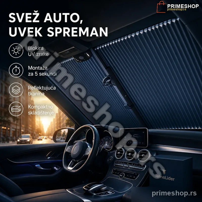 91064-primeshop Roletna za Auto – Zaštita Od Sunca i UV Zraka