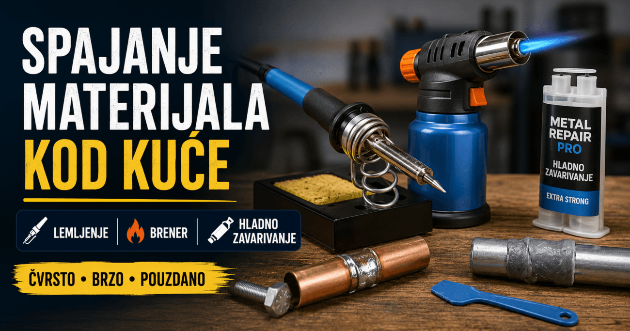 Spajanje materijala kod kuće: lemljenje, brener i hladno zavarivanje