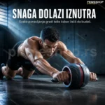 AB Carver Pro – Točak za Trbušnjake sa Oprugom od Ugljeničnog Čelika