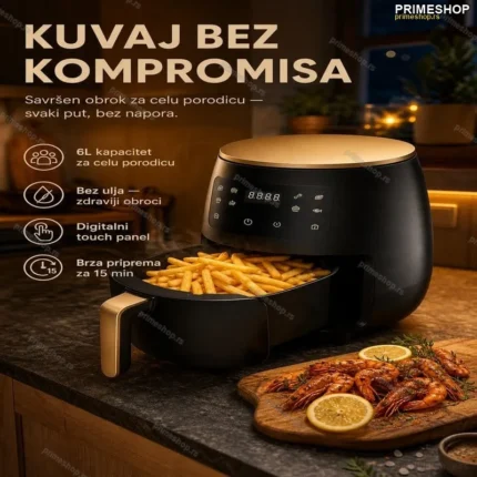 Air Fryer Friteza Na Vruć Vazduh 6L