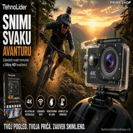 Akciona Kamera Ultra HD 4K WiFi – Sportska Kamera za Avanture