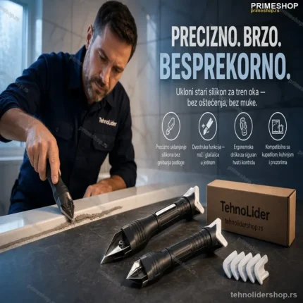 Alat za Skidanje Silikona – Set za Uklanjanje Fuge i Silikona