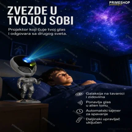 Alien Lampa zvezdano nebo koji ponavlja reci