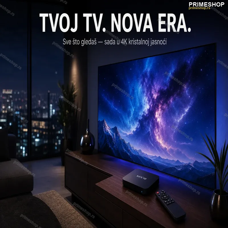 Android Smart TV Box MX Box S – 4K UHD sa Android 14 i Wi-Fi