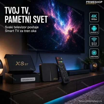 Android TV Box XS97 4K – 2GB/16GB, Android 11, Amlogic S905V2