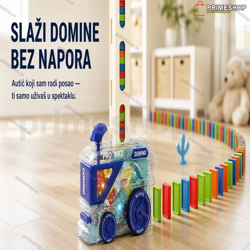 Autić za automatsko slaganje domina sa svetlima Autić za automatsko slaganje domina sa svetlima