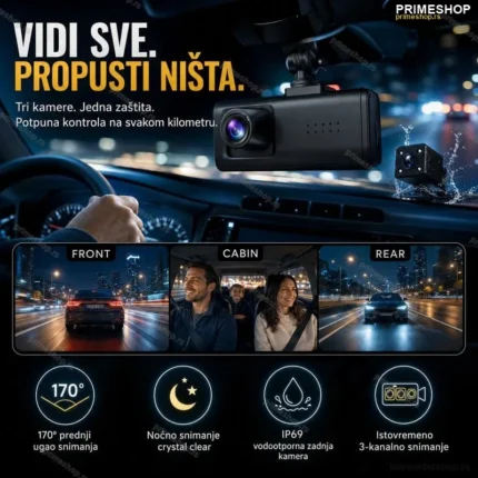 Auto kamera 3 u 1 – Vaš savršen saputnik za sigurnu vožnju