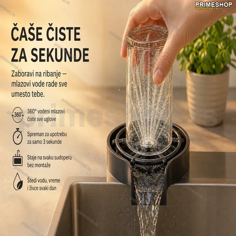 Automatski Čistač Čaša – Kristalno Čiste Čaše Za Nekoliko Sekundi Automatski Čistač Čaša – Kristalno Čiste Čaše Za Nekoliko Sekundi