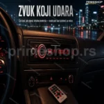 AutoMusic Auto Radio MP3 Plejer 4×60W sa USB i SD Karticom