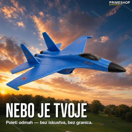 Avion na daljinsko upravljanje SU-27 Foam Fighter – RC avion od pene za početnike