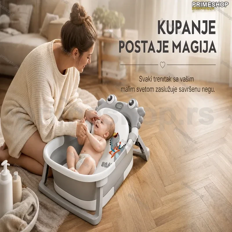 BabyBear™ Premium Sklopiva Kadica za Bebe BabyBear™ Premium Sklopiva Kadica za Bebe