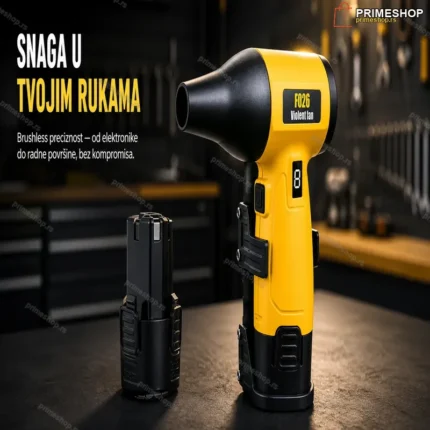 Bežični aku duvač vazduha 12V – turbo kompresor za čišćenje