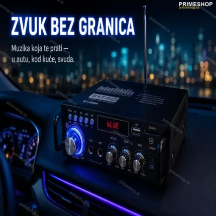Bluetooth Pojačalo za Auto BT-298A – 12V/220V, USB, SD, MP3
