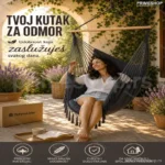 Boho Baštenska Ljuljaška – Udoban Kutak za Opuštanje na Otvorenom