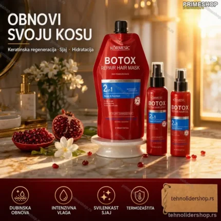 Botox Repair Set za Kosu 3u1 – Keratinska Regeneracija i Sjaj