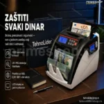 Brojač Novčanica sa Detektorom Falsifikata – UV i MG Zaštita, LCD