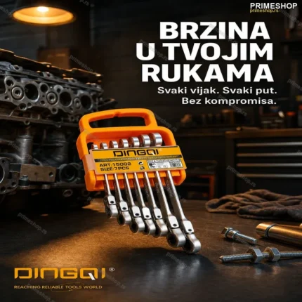 Brzi Ključevi Set 7 Komada sa Krckalicama 8–19 mm – DINGQI