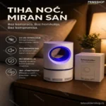 BuzzOff UV LED Lampa za Komarce – Tiha Zaštita bez Hemikalija