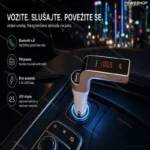 CARG7 – 3u1 FM Transmitter + Bluetooth + Punjač za auto