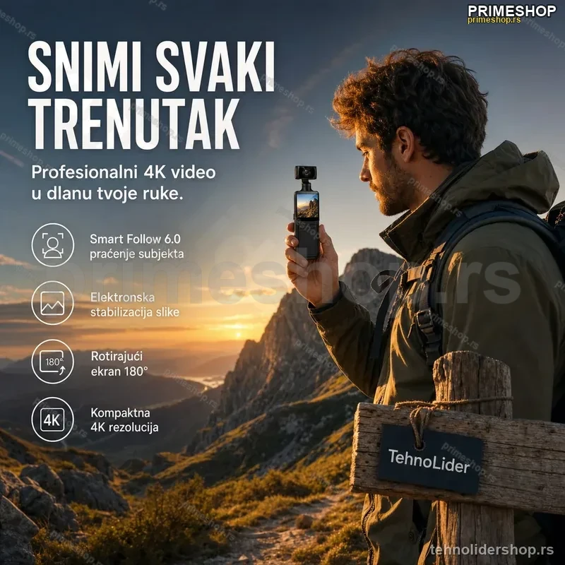 CreatorPro 4K Prenosiva Kamera za Vlogovanje i Putovanja CreatorPro 4K Prenosiva Kamera za Vlogovanje i Putovanja