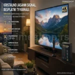 Digitalna Sobna TV Antena na Magnet – DVB-T2 360° Prijem, 5m Kabl
